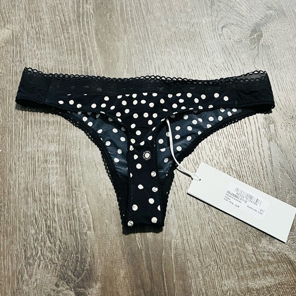 STELLA MCCARTNEY***Black Thong***Small $79 - Picture 4 of 5
